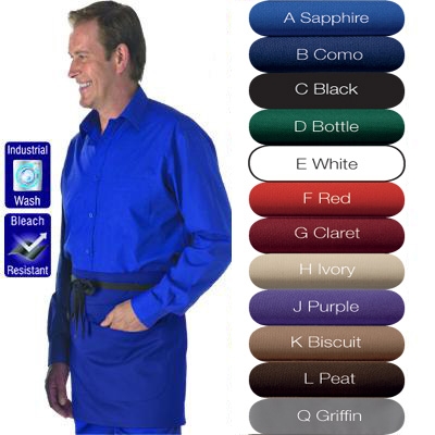 Short Bar Apron with Pocket