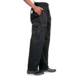 Le Chef Black Combat Trousers