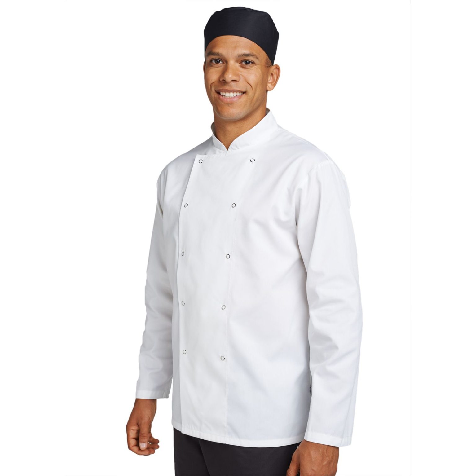 Le Chef Staycool Tunic Style Chef Jacket Short Sleeve Black – HH Products